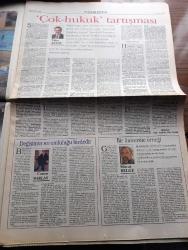 Pazar Postası Gazetesi -  Turkish Newspaper - 19  Mayıs 1996 - Mercümek Erbakan İlişkisi - Yargı kanunlar ve hukuk üçgeni - Çok hukuk tartışması yazan Taha Akyol - Bir Üniversite örneği Murat Belge - Türkiye iş Bankası - Orta Asya'nın En büyük içecek Fabrikası - Siyasal kriz ekonomik kriz Ömer Servet - Farklı malzemelerin birleştirilmesi müziksiz olmaz Tınaz Titiz - 19 Mayıs'ın neresindeyiz yazan Cahit Tanyol - Seçim neyi halleder yazan Sami Kohen - kadınsız demokrasi olmaz Dinçer Güner - Saraydan Gazinoya Sevda İle dillendi bu alaturka - entelektüeller bond'u keşfetti - Borsaya siyasi çelme - İMKB - en iyi 10 hisse - En kötü 10 hisse - Kardeş Erbakan'ın Faksı - Refah Partisinden Ödeme Emri