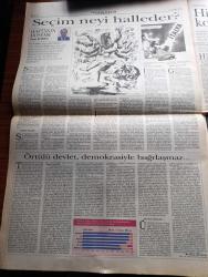 Pazar Postası Gazetesi -  Turkish Newspaper - 19  Mayıs 1996 - Mercümek Erbakan İlişkisi - Yargı kanunlar ve hukuk üçgeni - Çok hukuk tartışması yazan Taha Akyol - Bir Üniversite örneği Murat Belge - Türkiye iş Bankası - Orta Asya'nın En büyük içecek Fabrikası - Siyasal kriz ekonomik kriz Ömer Servet - Farklı malzemelerin birleştirilmesi müziksiz olmaz Tınaz Titiz - 19 Mayıs'ın neresindeyiz yazan Cahit Tanyol - Seçim neyi halleder yazan Sami Kohen - kadınsız demokrasi olmaz Dinçer Güner - Saraydan Gazinoya Sevda İle dillendi bu alaturka - entelektüeller bond'u keşfetti - Borsaya siyasi çelme - İMKB - en iyi 10 hisse - En kötü 10 hisse - Kardeş Erbakan'ın Faksı - Refah Partisinden Ödeme Emri