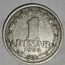 YUGOSLAVYA  1965   1  DİNAR