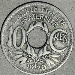 FRANSA  1920   10  CENTİM