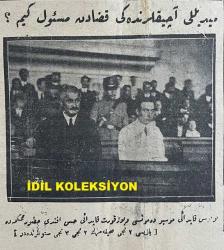 Osmanlıca Vakit Gazetesi, Orijinal Dönem Basım, (Ottoman Newspaper) - 29 Ağustos 1926 - Sayı: 3110 - Hicri: 20 Safer 1345 - İstiklal Mahkemesi'nin Dünkü Meşguliyeti. Abdülkadir'le Mütekait Atıf Bey İsticvap Edildiler. Bildiklerini Vakit Kazanmak İçin İnkarda Israr Eden Abdülkadir, İsticvabı Bittiği Taktirde Bugün Muhakeme Edilecektir - Dahiliye Vekilinin Beyanatı: Abdülkadir'in Yakalanması Tesadüfi Değildir. Bu Zabitimizin Muvaffakıyetidir - Zafer ve Tayyare Bayramları İstanbul'da Nasıl Tesit Edilecek? Merasim Programını Üçüncü Kolordu Kumandanlığı Hazırladı Tayyare Cemiyeti de Ayrı Program Yaptı - HaliçH'in Bulanık Suları Karşısında Seyr-i Sefain Fabrikası, Türk Kabiliyet ve Kudretinin Kıymetli Bir Eseri Olarak Yükseliyor - (Bozkurt-Lotus Davası) Midilli Açıklarındaki Kazadan Mesul Kim? (Fotoğraf) Lotus Kaptanı Mösyö Demons ve Bozkurt Kaptanı Hasan Efendi Huzur-ı Mahkemede