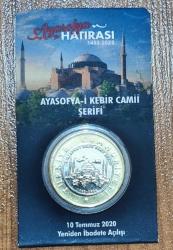 Özel KAPSÜLLÜ kapamasında AYASOFYA 1 Lira