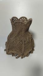 Vintage el emeği abajur şapkası