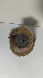 Vintage el emeği abajur şapkası