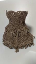 Vintage el emeği abajur şapkası