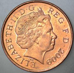 BİRLEŞİK KRALLIK 1 PENNY 2009 KRALİÇE II. ELİZABETH-İNGİLTERE.