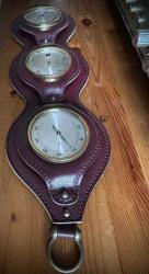 Koleksiyonluk 60'lar Alman Deri Askılı Üçlü Meteoroloji Seti Nadir