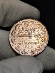 Sultan Reşat 1327/3 Manastır Baskı Gümüş 10 Kuruş Nadir RRR