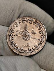 Sultan Reşat 1327/3 Manastır Baskı Gümüş 10 Kuruş Nadir RRR