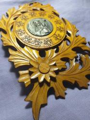 Ahşap el işçiliği ikon