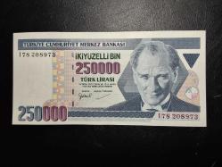 7. EMİSYON 250 BİN TÜRK LİRASI I 78  208973 ÇİL TCB 4128