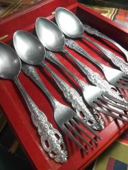 Stainless steel kaşık çatal 4 lü set