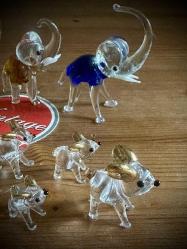 Cam hayvan figürü biblolar lotu...10 Adet