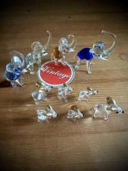 Cam hayvan figürü biblolar lotu...10 Adet