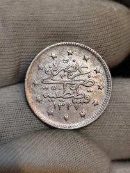 Sultan Reşat/1327/5 Gümüş 2 Kuruş Nadir