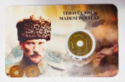 1949 Yılı Delikli 1 Kuruş..