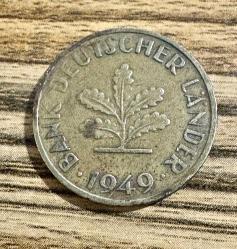 1949 J Almanya 10 pfennig ÇT