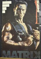 Terminatör Matrix Arnold Schwarzengger eski kartpostal