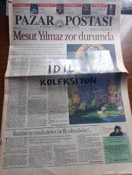 Pazar Postası Gazetesi - Turkish Newspaper - 7 Temmuz 1996 - Sayı 133 - Mesut Yılmaz zor durumda yazan Cengiz Kuşçuoğlu - Necmettin Erbakan'ın kurduğu koalisyon hükümeti - Ahmet Altan'ın arka mahallesi yazan Canan Barlas - paradokslar yazan Murat Belge - aile hukuku kavgası yazan Taha Akyol - kapalılık yozlaşma ahlaksızlaşma şiddet yazan Doğu Ergil - Renault Clio - Çalık grubunun Malatya sevdası - THY Swissair İşbirliği - borsada panik yapmayan kazanacak - RefahYol ekonomide ne yapabilir yazan Şeref Oğuz - kara para uyuşturucu ve siyaset yazan Ömer Servet - koalisyonda Refah Refah'ta koalisyonlar yazan Naki Özkan - Başkent kazanı yazan Mete Belovacıklı ve Cengiz Kuşçuoğlu - Son 20 yıldır dünyada ABD'ye yönelik saldırılar haritası - dünyada İslami hareketler ve Refah Partisi'nin farkı yazan Mustafa Özcan - en laik başbakan yazan Mehmet Ali Kılıçbay - 3. Uluslararası caz festivali başladı - Kevyn Lettau Unity fotoğraf - BMW güney sahillerinde - Feyyaz Berker'den Halis Komili'ye TÜSİAD