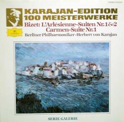 1982 baskı KLASİK MÜZİK  33 LÜK PLAK - Berliner Philharmoniker - Herbert von Karajan - Bizet: L'Arlésienne-Suiten Nr.1&2 · Carmen-Suite Nr.1