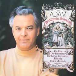 1977 baskı çok nadir KLASİK MÜZİK  33 LÜK PLAK - Theo Adam, Jörg Demus – Theo Adam Singt Berühmte Balladen