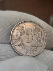 1943 Yılı 5 Kuruş