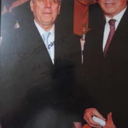 Fenerbahçe Başkanı Aziz Yıldırım ** ISLAK İMZALI ** Orjinal fotoğraf ~ [ AHŞAP CAM ÇERÇEVELİ ]