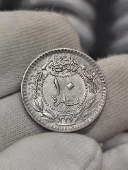 Sultan Reşat 1327/6 Nikel 10 Para Çil