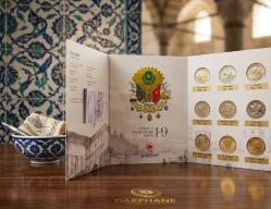 Osmanlı Padişahları Bimetal Hatıra Para Serisi 1-9 Sertifikalı Darphane Baskısı