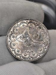 Sultan Reşat 1327/8 Gümüş 5 Kuruş Çil Nadir