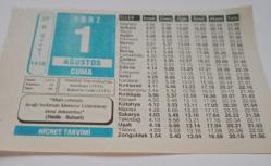 Efemera - 1 Ağustos 1997-Orijinal Takvim Yaprağı-Doğum Günü-Söz,Nişan,Nik&acirc;h,Düğün ve Önemli Günler Hediyesi-Hicret Takvimi-Ayet(Hadis)-(Hadis-Buhari)-İstanbul Üniversitesi'nin Kuruluşu(1431)-Temizlik-Soru-Cevap-Atasözü - kitantik - kitaLog