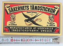 Eski Kibrit Kutusu  SAKERHETS TANDSTICKOR Büyük Boy