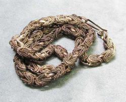 AnTiKa BAKIR ÜzeRi GÜMÜŞ KaPLaMa AYKIRI ZİNCİR....