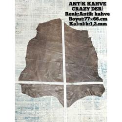 ANTİK KAHVE CRAZY DERİ TAM TABAKA