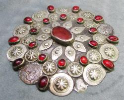 ANTİKA TÜRKMEN GÜLYAKA BüYüK GÜMÜŞ BROŞ....