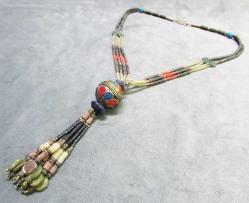 EsKi DOĞAL TAŞLI GüMüŞLü UZUN KOLYE...