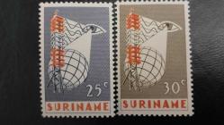 1966 YILI SURİNAM Surinam Televizyon Hizmetinin Açılışı TAM SERİ DAMGASIZ ŞARNİYERSİZ