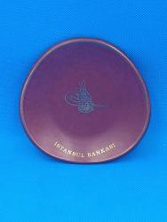 ORİJİNAL DÖNEM ÜRÜNÜ İSTANBUL BANKASI TUĞRALI TABAK