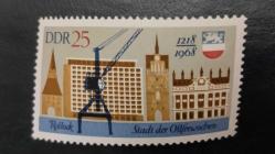 LOT.18 » 1968 YILI DDR Rostock'un 750. Yıldönümü DAMGASIZ ŞARNİYERSİZ