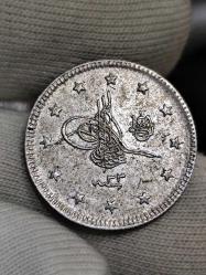 Sultan Abdülhamit 1293/33 Gümüş 2 Kuruş Çil