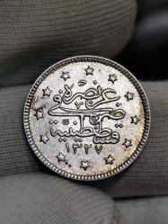 Sultan Reşat 1327/3 Gümüş 2 Kuruş Çil