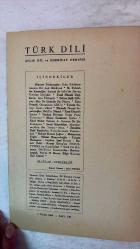 TÜRK DİLİ, AYLIK DİL VE YAZIN DERGİSİ - 1 OCAK 1964 SAYI: 148 HİKMET DİZDAROĞLU: ESKİ EDEBİYATIMIZIN BİR AŞK HİKÂYESİ - M. FAHRETTİN KIRZIOĞLU: EMRAH İLE SELVİ'DE REVAN ÜZERİNE DEYİŞLER - FAZIL HÜSNÜ DAĞLARCA: IŞIN YİTİRMEK - ORHAN ŞAİK GÖKYAY: HEY NE ŞİRİNDİR BU DÜNYA - EZRA POUND: OKUMANIN ABC'Sİ - TAHSİN SARAÇ: KENT - GÜZEL - MUSTAFA NECATİ SEPETÇİOĞLU: HALİL'İN ÖLÜMÜ - PAUL ELUARD: ŞİİRLER - TURHAN DOYRAN: DOĞU PARİS TİYATROSU - BLAISE CENDRARS: ŞİİRLER - EBED MAHİR YALNIZ: A. SASTRAU İLE BİR KONUŞMA - JUNJI KINOSHITA: ALACAKARANLIKTA BİR TURNA - İBRAHİM ZEKİ BURDURLU: KALAYLANMIŞTI TENCEREMİZ - BEHÇET KEMAL ÇAĞLAR: SORUŞTURMA YANITI - MUHARREM ERGİN: SORUŞTURMA YANITI - ORHAN HANÇERLİOĞLU: SORUŞTURMA YANITI - TURGUT ÖZAKMAN: SORUŞTURMA YANITI - CEYHUN ATUF KANSU: SORUŞTURMA YANITI - DEMİR ÖZLÜ: SORUŞTURMA YANITI - BURHAN ARPAD: ÖDÜL - VÜS'AT O. BENER: ÖDÜL - BİLGE KARASU: ÖDÜL - NAİL GÜRELİ: ÖDÜL -  60 SAYFA