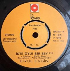 İşte öyle bir şey -Erol Evgin