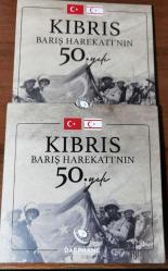 2024 KIBRIS barış hareketının 50. yılı darphane tadavül seti gümüş paralı