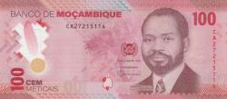 MOZAMBİK 100 METICAIS 2024 P#157 ÇİL