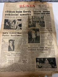 DÜNYA GAZETESİ - DOĞUM GÜNÜ HEDİYESİ (TURKISH NEWSPAPPER) - 19 TEMMUZ 1968 - SADECE TEK YAPRAKTIR -Falih Rıfkı Atay-Numan Özdemir-Mazlum Usluata-Yüksek Seçim Kurulu yetkilerini aşmıştır-Ankara’da Amerikan sineması tahrip edildi-Altıncı Filo’da 16 denizci kayıp-Irak’ta darbeyi Baas Partisi hazırlamış-Emekli, dul ve yetimlerin maaşları yükseltilecek-Kan davası yüzünden Eyüp’te cinayet işlendi-Diyarbakır’da sıcaklık 43 dereceye çıktı-İstanbul’da plajlar mikropsuz-Sovyetlerin silahlı bir müdahale ihtimali arttı-Çeklerin istekleri reddetmesi üzerine-Düşünce Yorum-Demokratik memleketlerde plânlama-Cide’nin kaderi-Öldüren kadın-Pratik bilgiler-Dışardan-Dr Cat