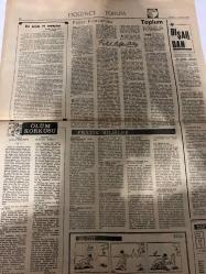 DÜNYA GAZETESİ - DOĞUM GÜNÜ HEDİYESİ (TURKISH NEWSPAPPER) - 9 HAZİRAN 1968 - SADECE TEK YAPRAKTIR -Kennedy-Kâzım Özalp-Denktaş-Örek-Sedat Cumralı-Fahri Atabey-Falih Rıfkı Atay-John Ferguson-Muharrem Aydın-Yüzbinlerce Amerikalının gözyaşları arasında Kennedy toprağa verildi-Tabutu dört bahriye askeri taşıyordu-Senato ve Millet Meclisi yarın toplanacak-Rey Türkiye’yi çok beğendi-Denktaş ve Örek yardım istedi-İki cemaat arasındaki anlaşmazlık üzerinde duruldu-Kâzım Özalp dün toprağa verildi-Zencilerin şarkı stüdyoları ürpertiyordu-Borolar için Çanakkale’de yarın tören-Sedat Cumralı CHP eriyip gitmektedir-Davullu, inekli ve traktörlü yürüyüş-Bir Damla Mantık-Sekizyüz kilo dinamit infilak etti-Büyük jüri iddianameyi tamamladı-Namus uğruna katil oldu-Pazar konuşması-Bir seçim ve sonuçları-Toplum-Dışardan-Ölüm korkusu-Pratik bilgiler-Dr Cat