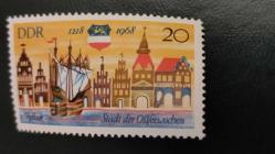 1968 YILI DDR Rostock'un 750. Yıldönümü DAMGASIZ ŞARNİYERSİZ