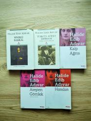 HALİDE EDİB ADIVAR KİTAPLARI - ATEŞTEN GÖMLEK-HANDAN-KALP AĞRISI-TÜRK'ÜN ATEŞLE İMTİHANI-SİNEKLİ BAKKAL ( 5 KİTAP )