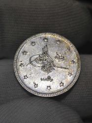 Sultan Reşat 1327/5 Gümüş 2 Kuruş Çil